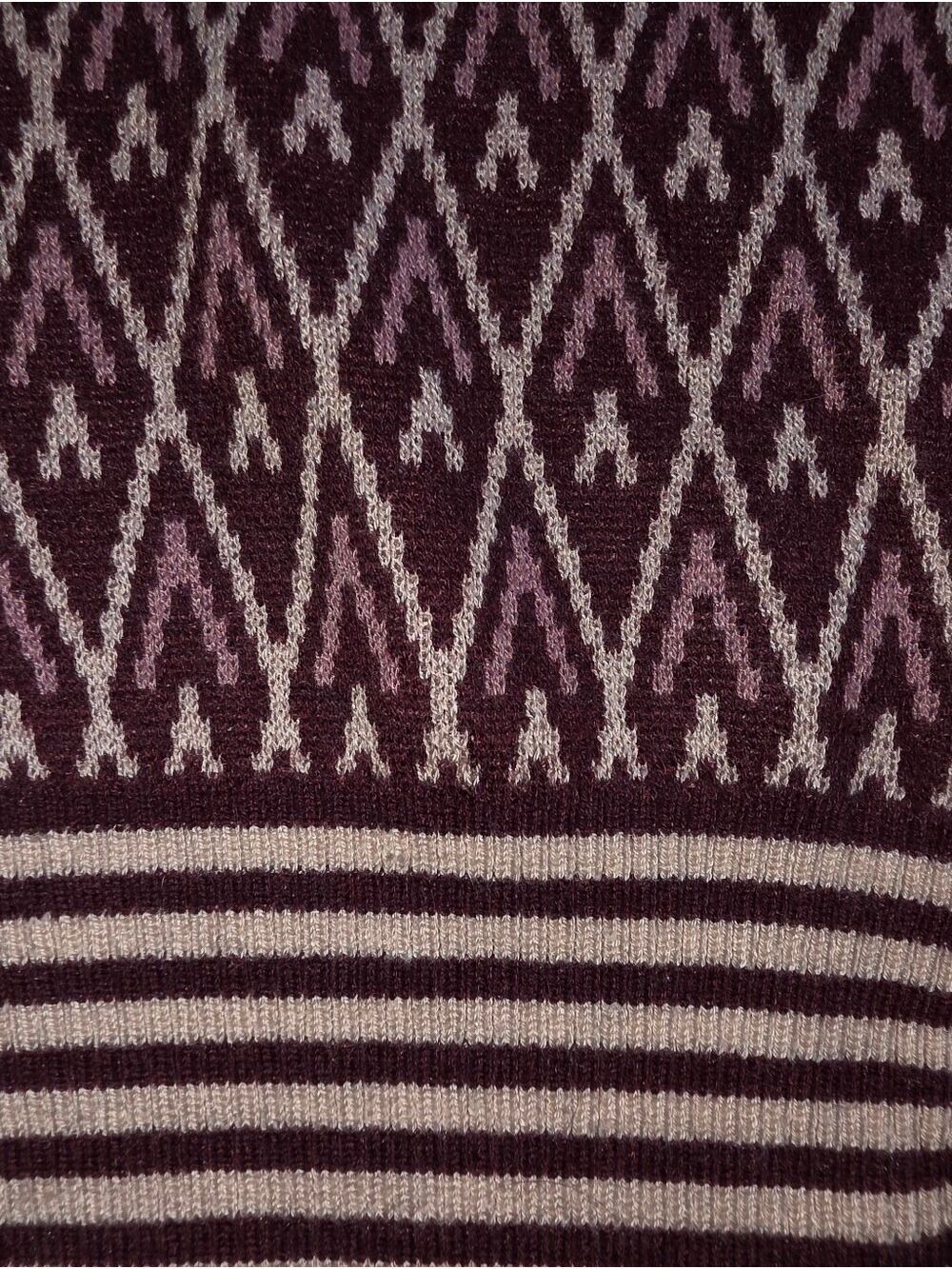 Hem & Thread Cardigan Sweater Mauve Small #SW1 - Picture 9 of 10